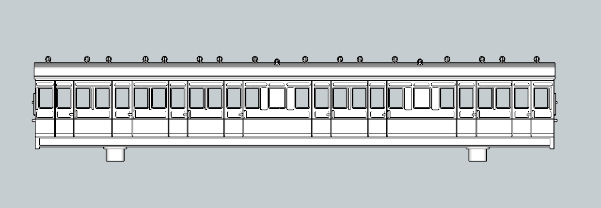 (image for) (N) LSWR 56ft 8 cmpt Third/Bi-Comp Lav - d17